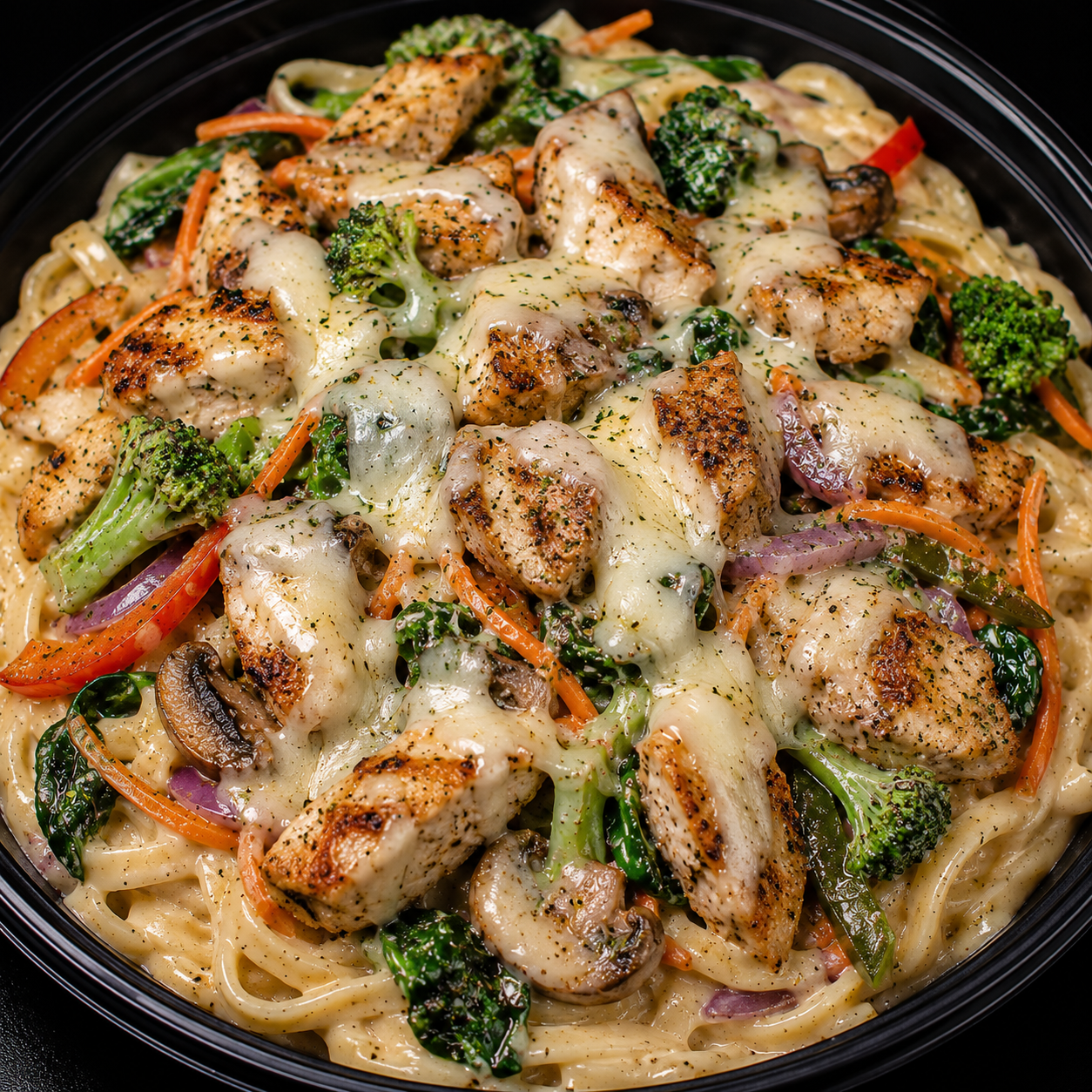 Chicken Alfredo Bowl